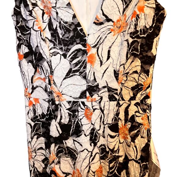 Dress The Population Alice Floral Sleeveless V Neck Sheath Dress NWT Small - Picture 9 of 12
